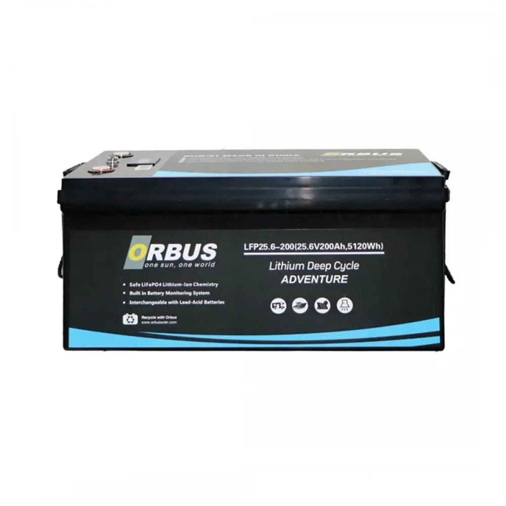 Orbus 200Ah 25.6V LiFePO4 Lityum Akü