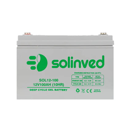 SOLINVED 12V 100AH GEL BATTERY