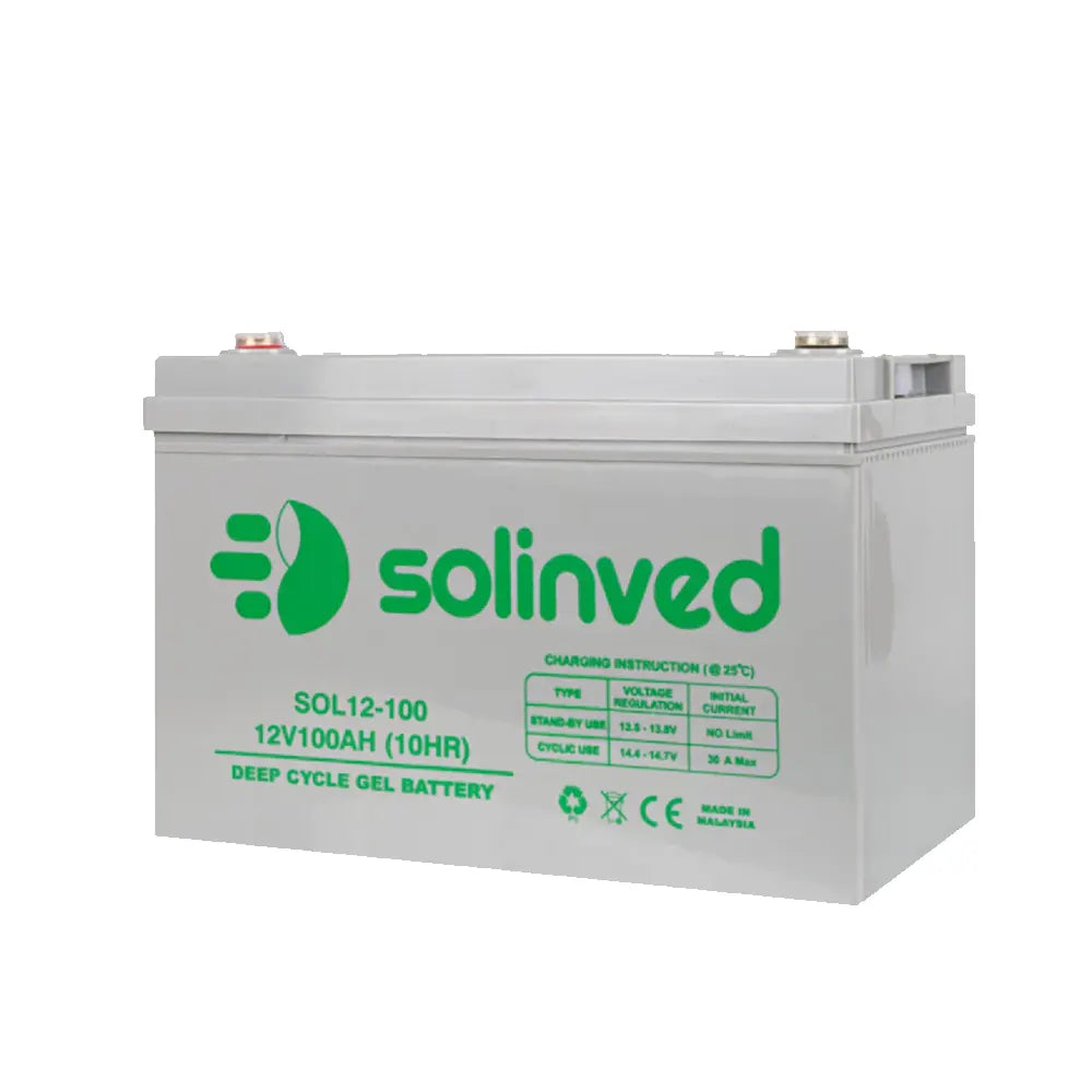 SOLINVED 12V 100AH GEL BATTERY