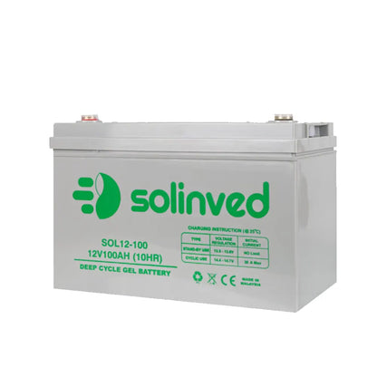SOLINVED 12V 100AH GEL BATTERY
