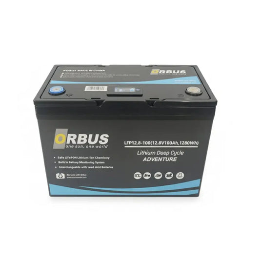 Orbus 12.8 Volt 100 Amper LifePo4 Lityum Akü